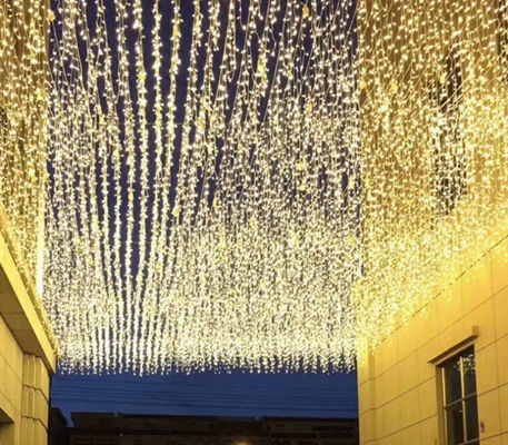 600 LM Waterproof Solar Powered String Lights 5V 500 Warm White Icicle Lights