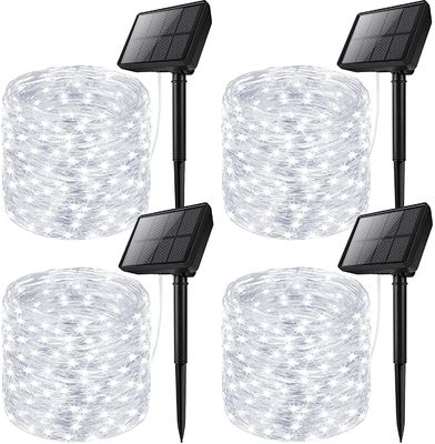 Waterproof 60m Solar Christmas String Lights 600 LED Outdoor Cold White