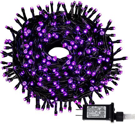 100 LED Purple 120V  Christmas Tree Bulbs Extendable 32ft Waterproof Outdoor